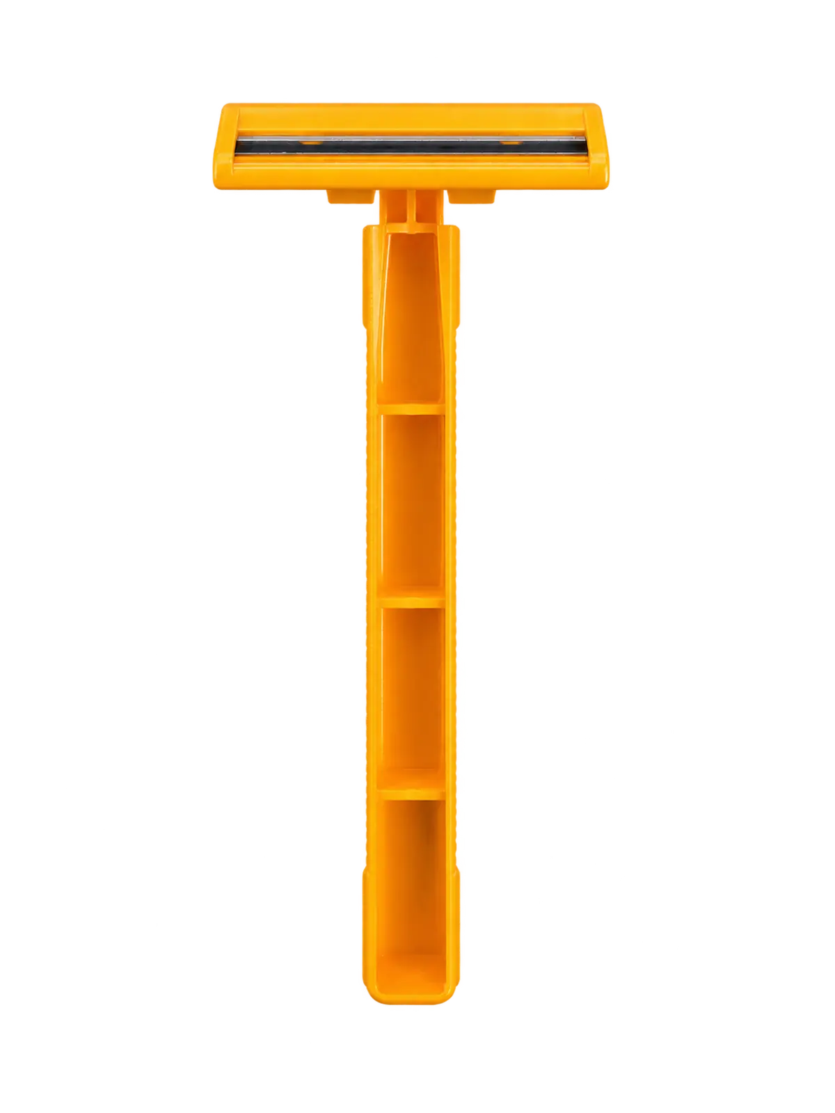 GOODMAX 2-Blade Razor, Orange: front view, blade side